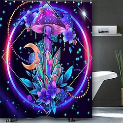 Light in the box waterdicht douchegordijn met haken psychedelische schilderserie levendige en duurzame badkamerinrichting