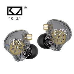 Original KZ EDX Lite IEM Monitor Headphones Hifi Heavy Bass Music In Ear Wired Earphones Sport Gaming Noise Cancelling Headsets