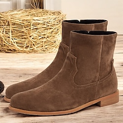 Light in the box suède chelsea boots voor heren - klassieke bruine enkellaarzen voor casual en formele kleding