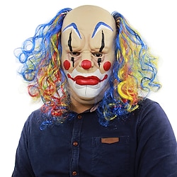 Killer Clown Evil Clown Mask Halloween Props Adults' Men's Women's Scary Costume Halloween Carnival Easy Halloween Costumes