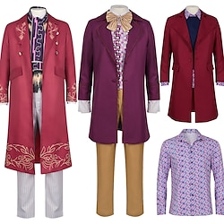 Charlie and the Chocolate Factory Wonka Willy Wonka Cosplay Costume Men's Movie Cosplay Cosplay Halloween Carnival Masquerade Event / Party Masquerade