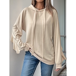 Light in the box Dames Geklede topjes Nieuwjaar Werk Elegant Lange mouw Beige Lente Herfst