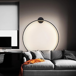 Light in the box ronde binnen led wandlampen wandlampen moderne ring wandlamp armatuur mid century cirkel wandlampen decor muur goud zwart 85-265v