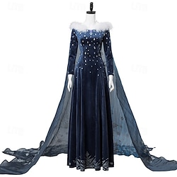 Frozen Prinses Elsa Anna Jurken Cosplay kostuum Dames Film cosplay Cosplay Kostuum Maskerade Lightinthebox