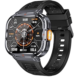 Light in the box iMosi NX23 Slimme horloge 2 inch(es) Smart horloge Bluetooth Stappenteller Gespreksherinnering Activiteitentracker Compatibel met: Android iOS Dames Heren Handsfree bellen Waterbestendig