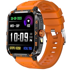 Light in the box smart watch 1.95 inch smartwatch fitness hardloophorloge bluetooth stappenteller oproepherinnering hartslagmeter compatibel met android ios dames heren handsfree bellen mediabediening