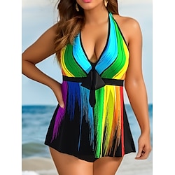 Light in the box Dames Zwemkleding Tankini Zwempak Grafisch Geometrisch Vakantie Stijlvol Badpakken