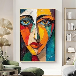 Light in the box pablo picasso stijl schilderij handgemaakt pablo picasso vrouwen abstract canvas kunst olieverfschilderij handgemaakt figuur olieverfschilderij voor woonkamer slaapkamer woondecoratie pattle mes