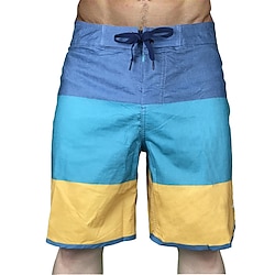 Voor heren Lange zwembroeken Zwemshorts Boardshorts Kleding Onderlichaam Trekkoord Met zakken Zwemmen Surfen Strand Watersport Gestreept Lapwerk Zomer Lente Lightinthebox