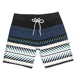 Voor heren Lange zwembroeken Zwemshorts Boardshorts Kleding Onderlichaam Trekkoord Met zakken Zwemmen Surfen Strand Watersport Gestreept Lapwerk Zomer Lente Lightinthebox