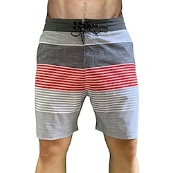 Voor heren Lange zwembroeken Zwemshorts Boardshorts Kleding Onderlichaam Trekkoord Met zakken Zwemmen Surfen Strand Watersport Gestreept Lapwerk Zomer Lente Lightinthebox