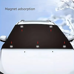 1 PCS Car Window Glass Sun Visor Motorhome Snow Shield Sunshade Front Windshield Cover Winter Window Glass Snow And Frost