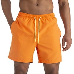 Voor heren Lange zwembroeken Zwemshorts Boardshorts Kleding Onderlichaam Trekkoord Met zakken Zwemmen Surfen Strand Watersport Effen Zomer Lente Lightinthebox