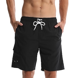 Voor heren Lange zwembroeken Zwemshorts Boardshorts Kleding Onderlichaam Trekkoord Met zakken Zwemmen Surfen Strand Watersport Effen Zomer Lente Lightinthebox