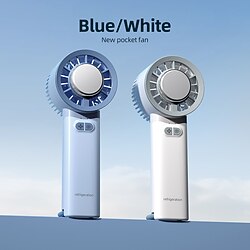 Mini Handheld Fan with Ice Cooling Plate, Turbo Silent Motor, 3-Speed, 1800mAh USB Rechargeable, Portable Desktop  Pocket Fan for Summer Travel Office Outdoor