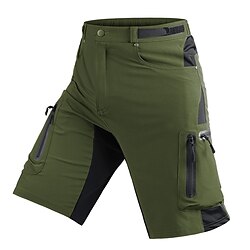 Men's Tactical Shorts Cargo Shorts Shorts Hiking Shorts Zipper Pocket Multi Pocket Color Block Comfort Wearable Knee Length Outdoor Sport Daily Fashion Casual Black Navy Blue