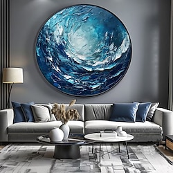 Large Hand Painted Oil Painting On Canvas Abstract Colorful Abstract Seascape Painting Wall Art Handmade Artwork For Home Decor Best Gift