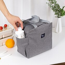 Insulated Lunch Bag for Women Men, Waterproof Thermal Food Tote, Portable Bento Box Carrier, Reusable Lunchbox Cooler Bag for Work, School, Travel