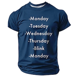 Men's Funny Slang T Shirt Short Sleeve T shirt Graphic Print Crew Neck Round Neck Shirt Fashion Daily Basic Street Casual Daily Black Red Blue Summer Spring Clothing Apparel S M L XL XXL XXXL