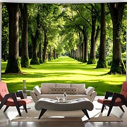Landscape Forest Hanging Tapestry Wall Art Large Tapestry Mural Decor Photograph Backdrop Blanket Curtain Home Bedroom Living Room Decoration