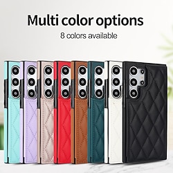 Phone Case For Samsung Galaxy S25 S25 Plus S25 Ultra S24 Ultra Plus S23 Ultra A55 5G A54 A72 A73 A52 Wallet Case Kickstand Card Slot Shockproof Retro TPU PU Leather