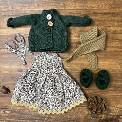 Waldorf Doll Change Clothes Material Bag Personality Set Waldorf Handmade Muppet Doll for Christmas Gifts
