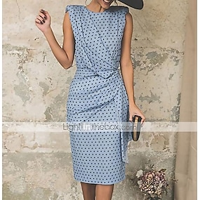 spring knee length dress