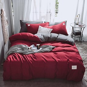 Lightinthebox Rose Red Duvet Comforter Cover,Heart Parten Bedding Cover Twin Size
