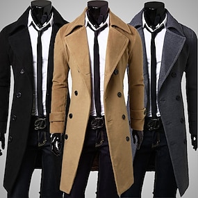 Trench Coat, Men's Outerwear, Search LightInTheBox