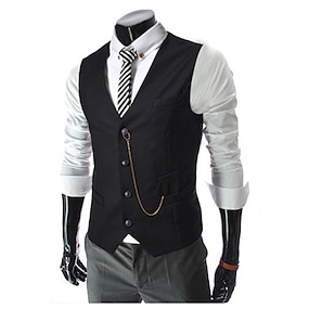 Men/'s Camouflage Waistcoat Slim Fit Casual Regular Fit Business Suit Vests