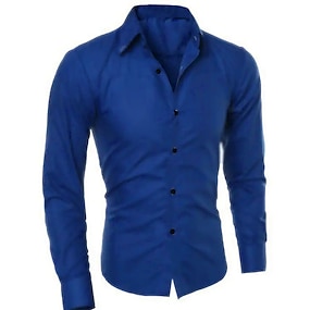 royal blue business shirt