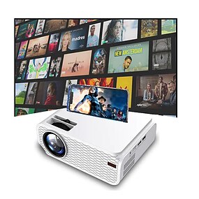 Spacekey LED Mini Video Projector for Multimedia Home Theater Supports 1080P RD815 VGA & AV Laptops Projector Smartphones USB Fire TV Stick & DVDs via HDMI 