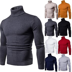 Turtleneck, Men's Pullover Sweater, Search LightInTheBox