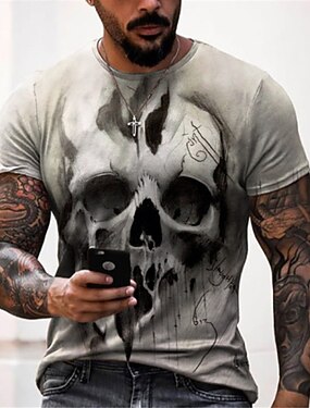 Skull, Men's 3D T-shirts, Search 