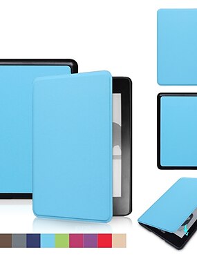 Sommeil/Reveil Automatique Cover PU Noir OMOTON Lot de 2 Étui Housse Kindle 2019 Coque Protection Léger et Fin Bleu 