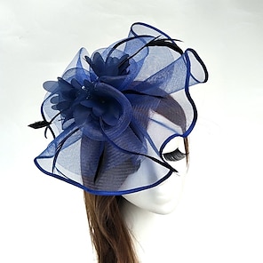 cheap -Tulle / Feather / Net Kentucky Derby Hat / Fascinators / Hats with 1 Piece Wedding / Special Occasion / Tea Party Headpiece