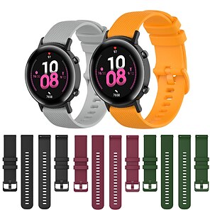 1 pcs Smart Watch Band for Huawei Huawei Watch GT 2 Pro Huawei Watch GT 2  Pro Genuine Leather Smartwatch Strap Classic Buckle Leather Loop Business  Band Replacement Wristband 8709276 2022 – $13.99