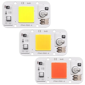 50W Solderless COB LED Chip Light Source 110V 220V AC Input