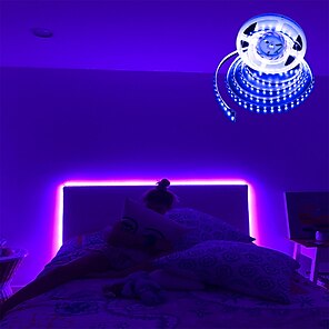 10m RGB Light Strip Kit with App and RF Remote SMD 5050 Music Colour Changing Rope Lights for Bedroom Party Home Kitchen Decoration AMBOTHER LED Strips Lights 2pcs x 5m 