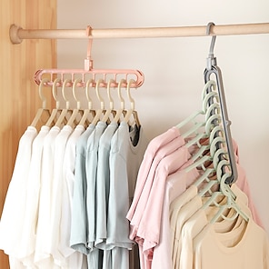 Multifunction Hanger Connection Hook Household Multi-layer Clothes Storage  Artifact Space Saving Clothes Hanger Hook Wardrobe Storage Artifact Coat  Hook