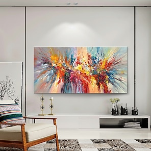 4 Size Oil Painting Simple Canvas Pattern Wall Art Living Room Home Decoration 