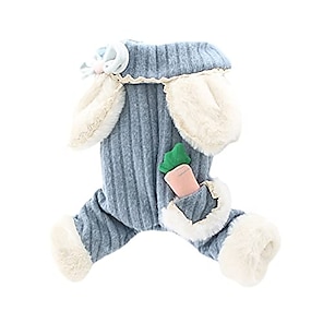 Cane Inverno Vestiti caldi Carino cappotto di peluche Felpe con cappuccio  Cani da compagnia Costume per cucciolo Gatto Bulldog francese Chihuahua  Animali domestici Tuta Maglione