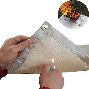 Semicircular Fireplace Fireproof Mat Used for Wooden Fireplaces Fireplace  Carpet Protection Fireplace Silicone Flame Retardant Mat Fireplace  Insulation Blanket …