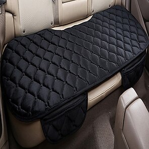1PC Edge Wrapping Car Interior PU Leather Car Seat Cushions Protector Front Car Seat Covers Car Seat Cushion Single Seat Cushion Cover Pad Mat for Auto Four-Door Sedan & SUV Driver Seat Beige 