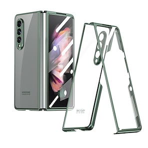 preiswerte -Telefon Hülle Handyhüllen Für Samsung Galaxy Ganzkörper-Gehäuse Z Fold3 Stoßresistent Staubdicht Beschichtung Durchsichtig PC