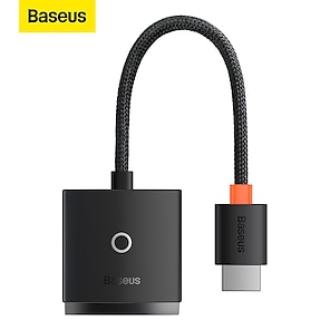 رخيصةأون -Baseus lite سلسلة محول HDMI إلى VGA أبيض
