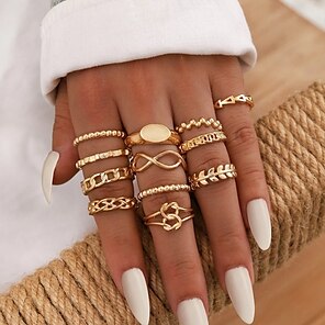 RYANDYPE 6PCS Adjustable Toe Rings Set for Women Girls Open Tail Ring Band Hawaiian Foot Jewelry 
