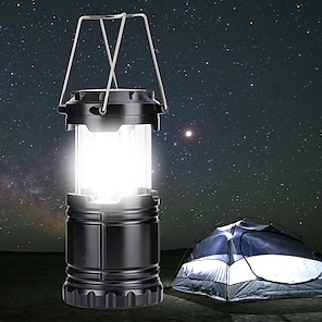 1pcs Camping Lantern Solar Powered, Multifunction 3 Modes Outdoor Lights,  Flashlights Charging for Phone, USB Rechargeable LED Camping Lantern,  Collapsible & Portable for Emergency, Hurricanes, Power Outage, Storm