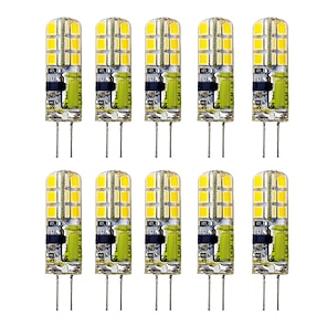 10pcs Led G4 Lampe Ampoule,g4 Led Bulb Ac/dc12v Warm White, 220v