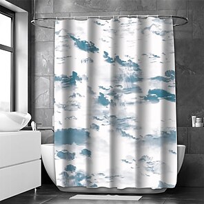 3D Blue Galaxy 79 Shower Curtain Waterproof Fiber Bathroom Home Windows Toilet 